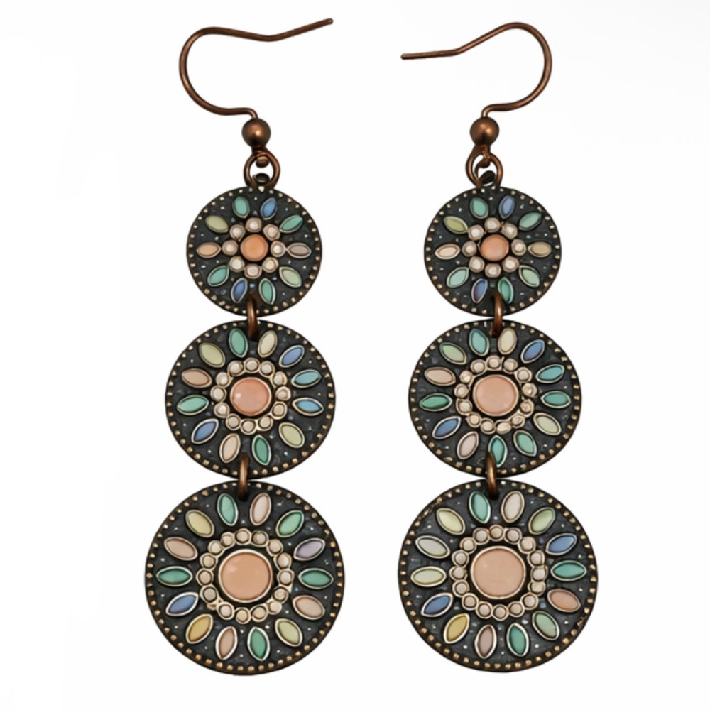 Bohemian Multicolor Dangle Earrings